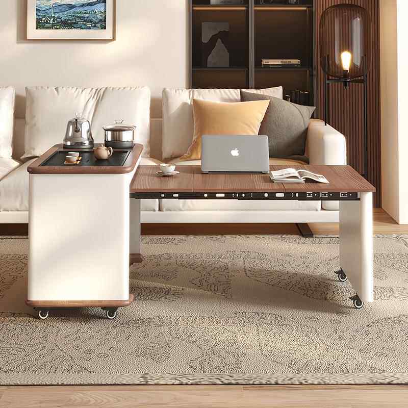 储新款简沙发边几可移QNQ动伸桌约缩客厅卧室办公茶台茶一体物柜