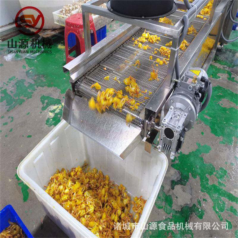 香酥鱼虾油炸机 虾皮裹粉油炸生产线  皮皮虾上粉油炸流水线
