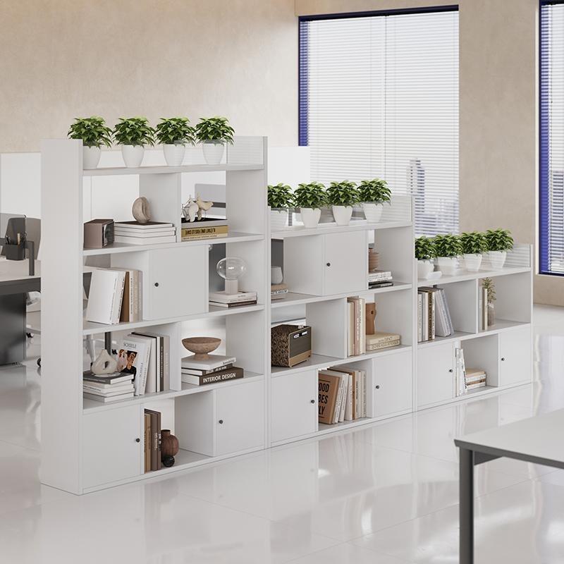 办TOR公室隔断柜柜件风花槽柜木质矮文柜储物柜展示柜子收纳屏密