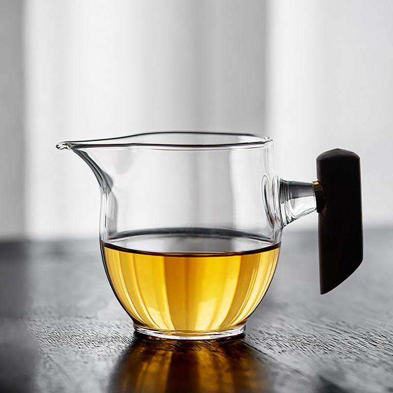 木把公道杯加厚耐热茶漏滤茶器套装泡茶防烫功夫茶具配件茶海分茶,餐饮具,公道杯,淘宝优惠券,粉丝福利购,淘宝优惠卷