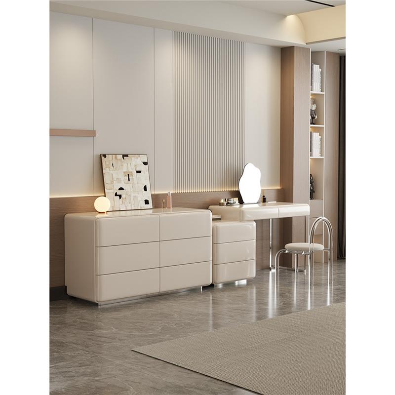 卧储FNP梳意妆台斗柜主一体卧室现代简约床尾柜式极简物收纳柜化