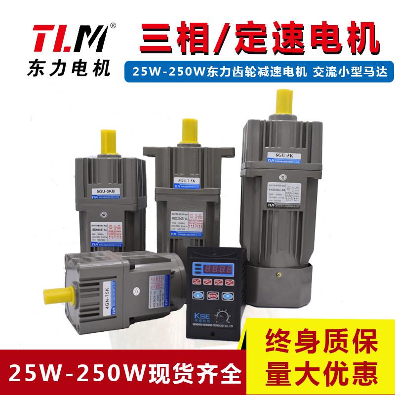 东力减速电机三相220V三相380V 减速马达微小型慢速电机 齿轮减速
