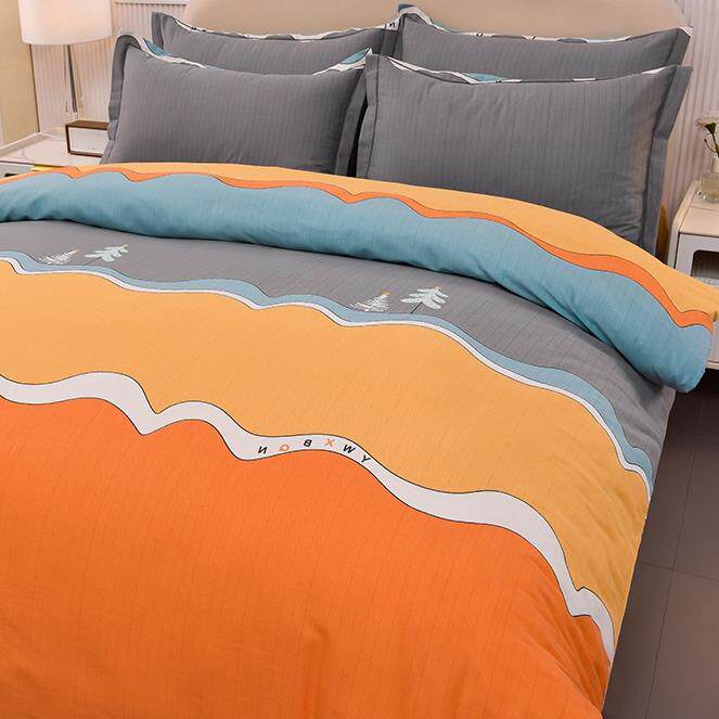 全棉磨毛被套单件100纯棉被单被套罩150x200x230被芯套简约60支