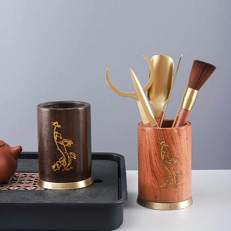 功夫工具叉茶六实木刀杯黄铜茶配件泡茶茶养茶道夹茶具君子勺笔壶,餐饮具,茶具礼盒,淘宝优惠券,粉丝福利购,淘宝优惠卷