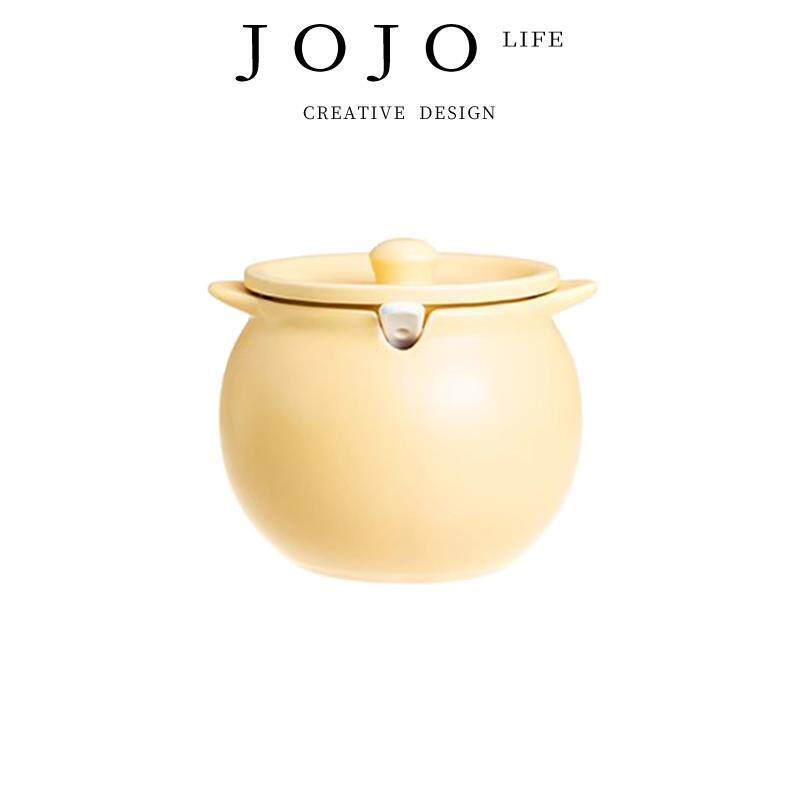 JOJO'S L. PD.shadow.陶瓷猪油罐家用耐高温厨房收纳味料瓶|清影
