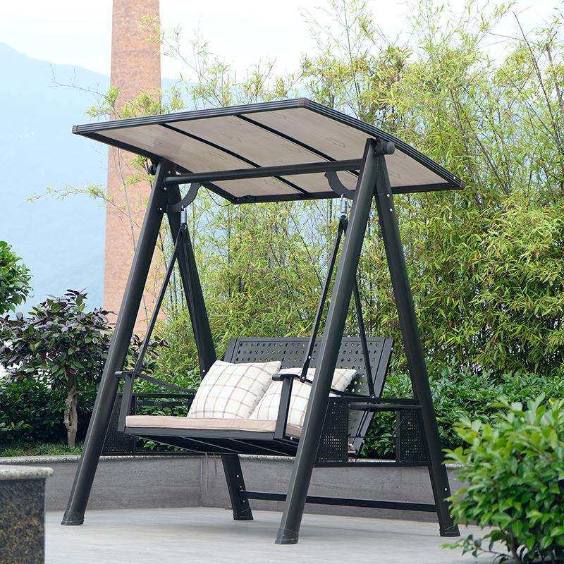 铝合金秋千室外摇椅别墅花园双人摇篮椅吊床吊椅子秋千户外庭院