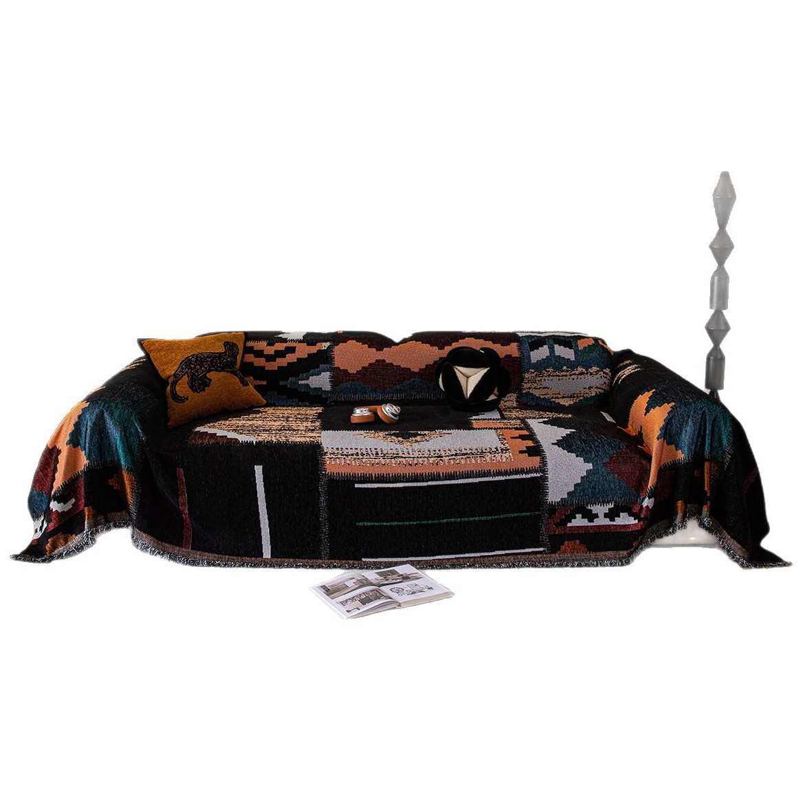 沙发巾高级感北欧风沙发全盖布一片式防猫抓防滑耐脏沙发铺巾套罩,居家布艺,沙发套,淘宝优惠券,粉丝福利购,淘宝优惠卷