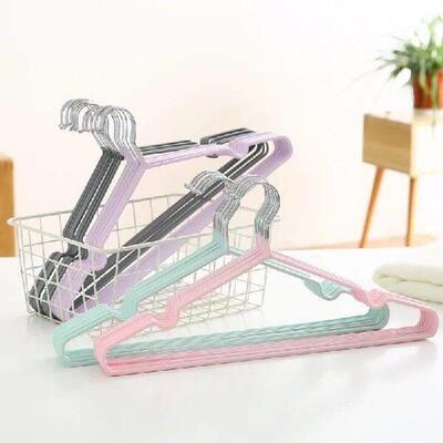 10pcs- Metal Traceless No-slip Clothes Hangers, Durable