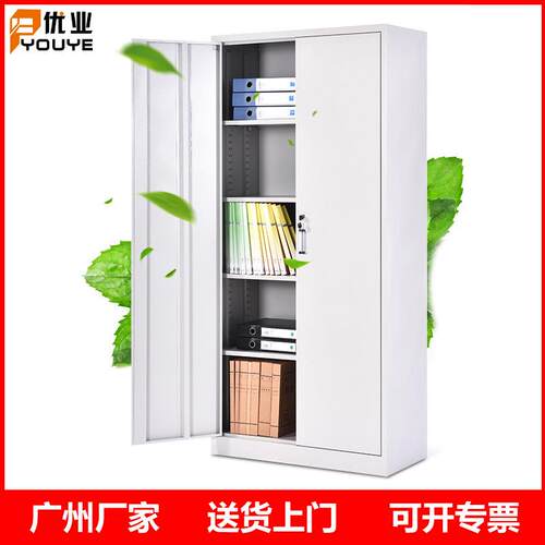 厂家免费送货两门钢制文件柜办公铁皮文件资料柜档案落地文件柜 - 封面