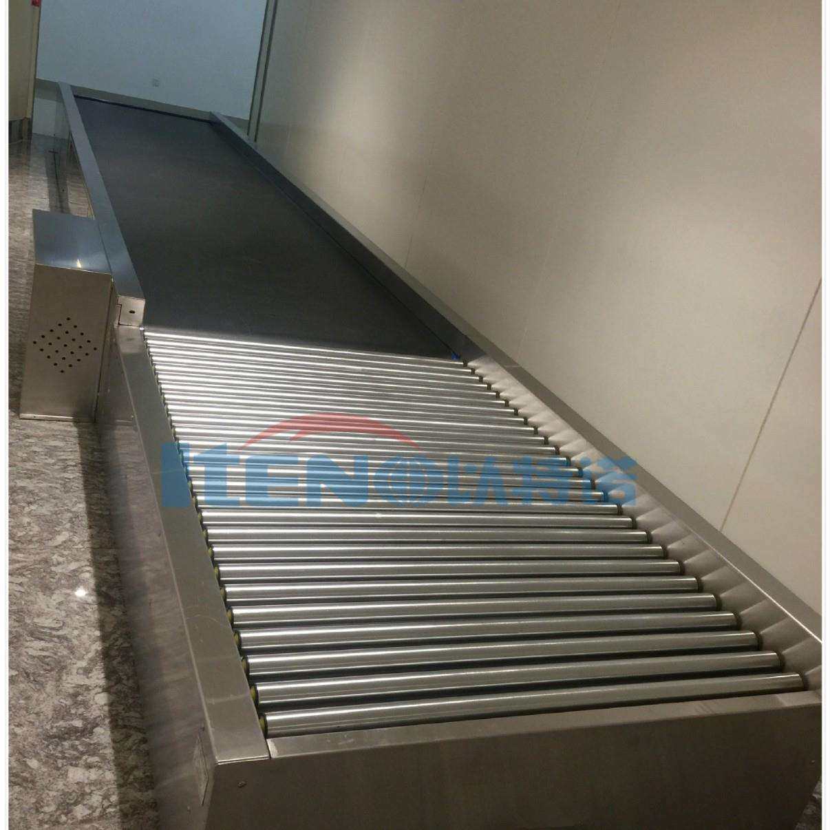 行李输送机异常行李滚筒分拣输送机后段滚筒输送提取设备