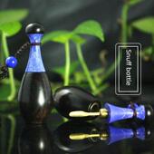 祥令德紫光檀乌木鼻烟壶青金石吊坠把玩把件吉祥信物平安壶中国风