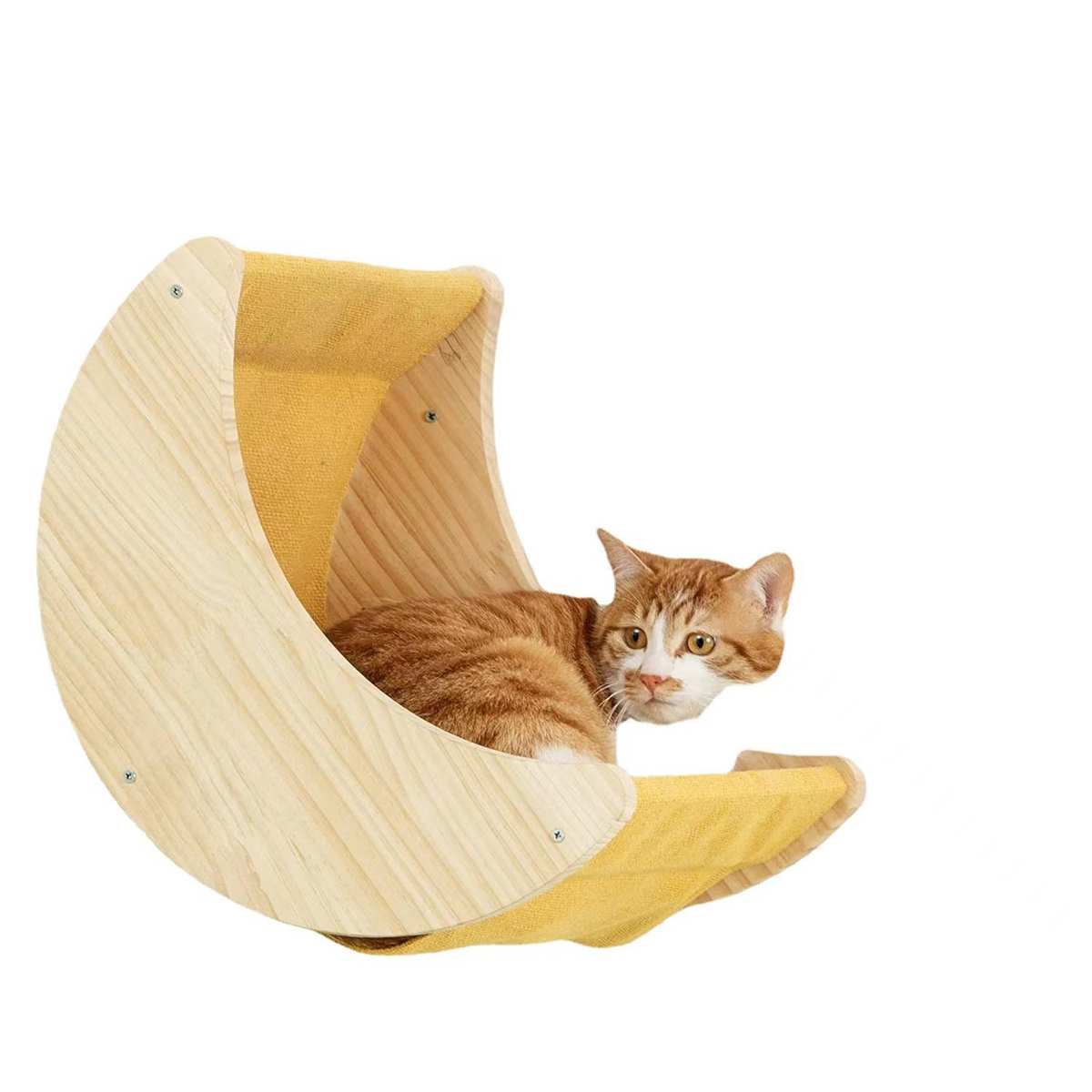 小型宠物猫爬架墙壁悬挂式猫窝简约家居墙上跳台爬梯剑麻猫抓柱