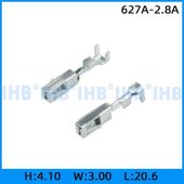 2.8A 连绕端子 连接器插簧 镀锡对插公母 接线端 插片 627A