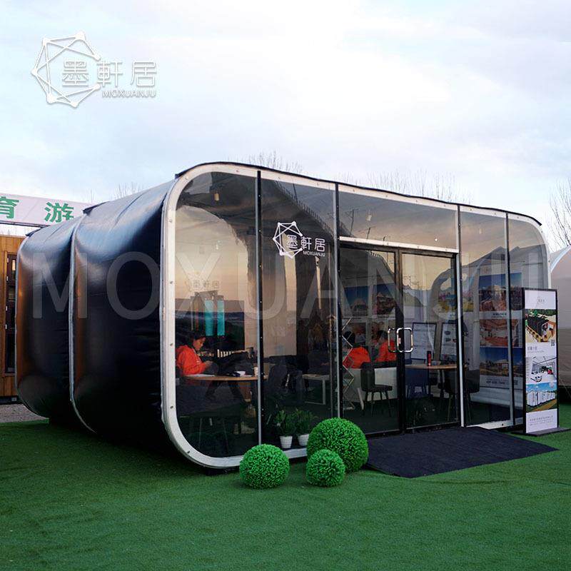 铝合金胶囊太空酒店帐篷4S形象展示厅充气保暖专业酒店帐篷设便携