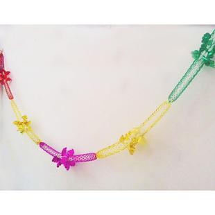 国庆元旦清明节日生日晚会毕业婚庆装饰布置枫叶拉花吊饰彩带彩条