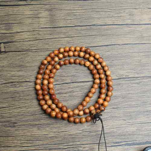 雷击桃木佛珠手串108颗规格8mmX18颗个别珠子带一点点雷击手工磨