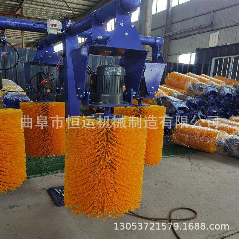 全自动感应牛羊止痒挠痒刷 奶牛毛刷按摩旋转神器 立柱电动牛体刷