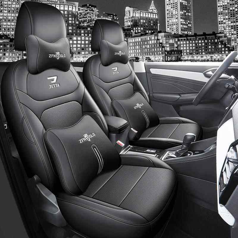 捷达V7专用S汽车座套四19季通用全包围垫vs坐5革打孔透气座椅套皮