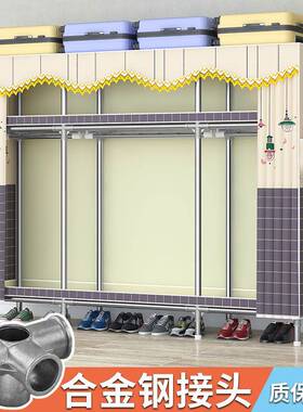 简易衣柜家用室结实布耐用出租房卧用衣柜组装加厚加固北收LOX纳