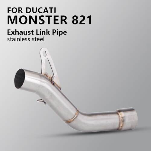 机车踏板车排气管改装DUCATI821改装不锈钢中段排气51MM通用