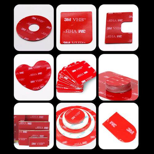 3MPT1100丙烯酸泡棉双面胶带亚克力密封高粘汽车专用耐高温黑色