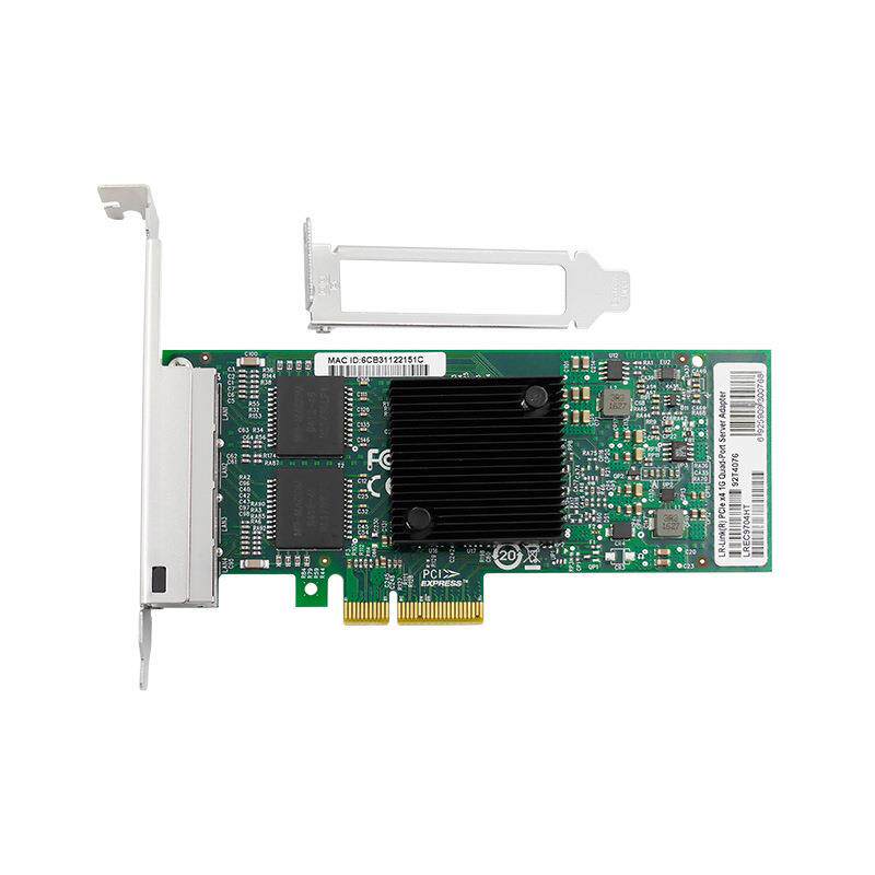 PCI-e千兆网卡四电口电脑台式机服务器网卡82580芯片I340