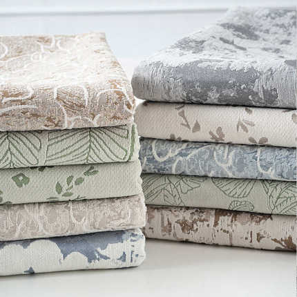 高档窗帘布布料2.8米宽花布遮阳雪尼尔面料沙发套抱枕套自己做diy