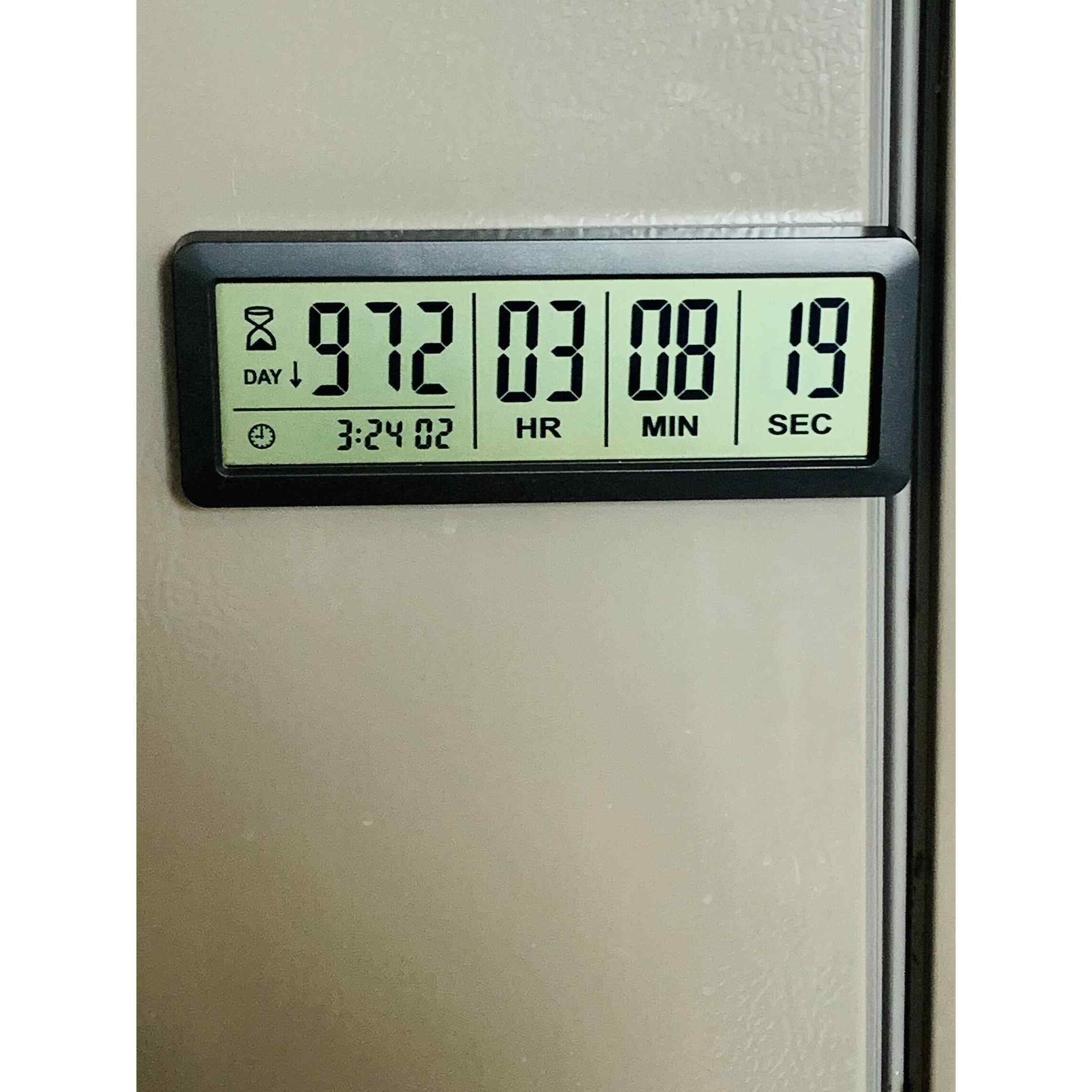 1000天内倒计时提醒,高考日倒计时计时器,精确到秒,带磁铁的数