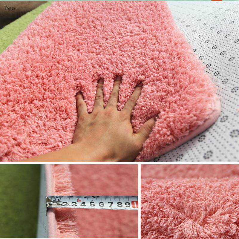 简约舒棉绒地毯卧室客厅加厚地垫床边飘窗垫北欧纯色满铺长毛地毯