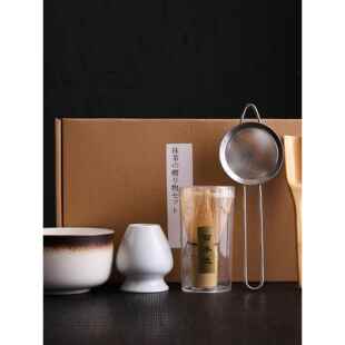 抹茶碗茶筅抹茶刷百本立茶筅立宋代点茶打抹茶器工具套装日式礼盒