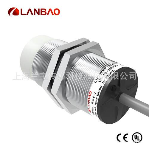 兰宝传感器LR30XBN15D5mm直流三线非埋金属 电感式接近开关