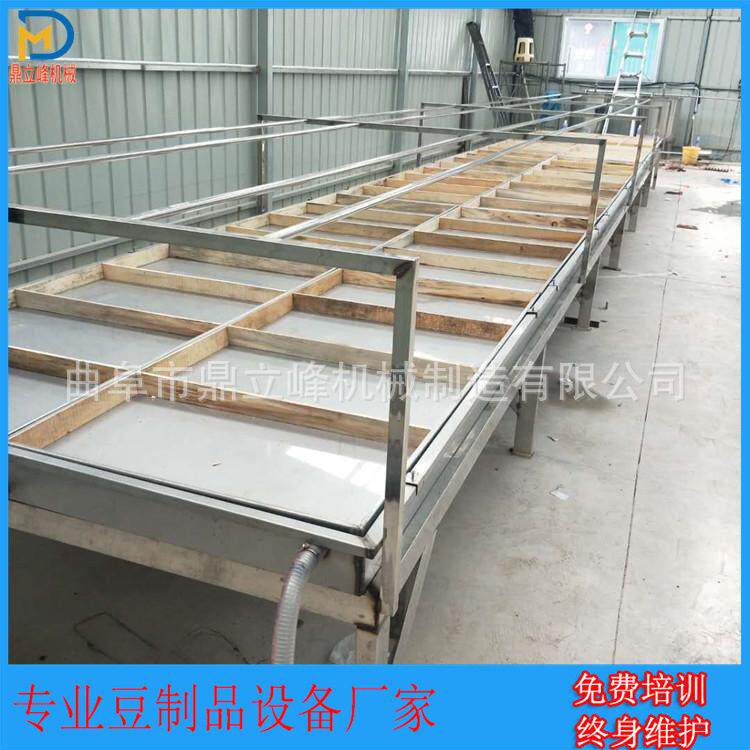 曲阜鼎立峰手工豆油皮机多少钱豆制品设备鄂州地区圆形腐竹机厂家