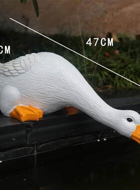 庭院、花园、池塘、鱼塘室外人工水鸭山装饰Fd987