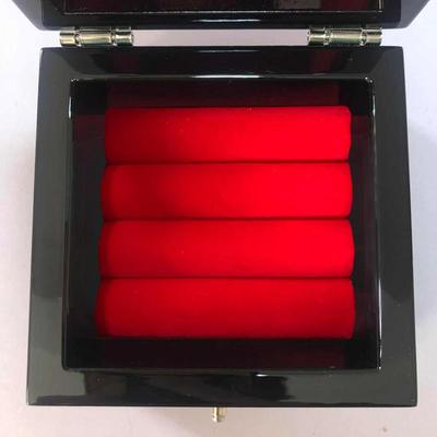 新款螺钿漆器首饰小耳饰品质首饰盒木复古简盒约圣诞环情人节结婚