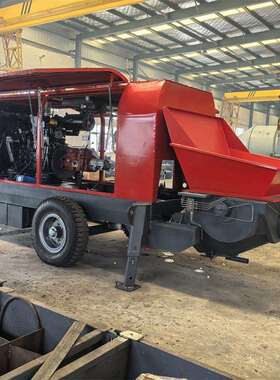 80混凝土输送泵80柴油泵柴油机地泵80拖泵混凝土托泵小泵车