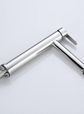 镜面304不锈钢加高加嘴台术上盆长单孔龙头酒店工FSN-6160程玻璃