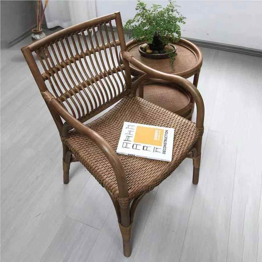 休天然藤室皮编织25556官帽椅客闲厅阳台户外藤椅单人老人靠背茶,住宅家具,桌椅套件,淘宝优惠券,粉丝福利购,淘宝优惠卷