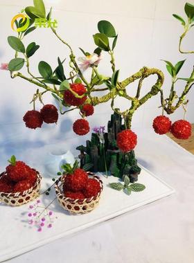 网红脆花颗粒荔枝虾球翠花粒脆化粒脆250克一包装黄色红色妃子笑