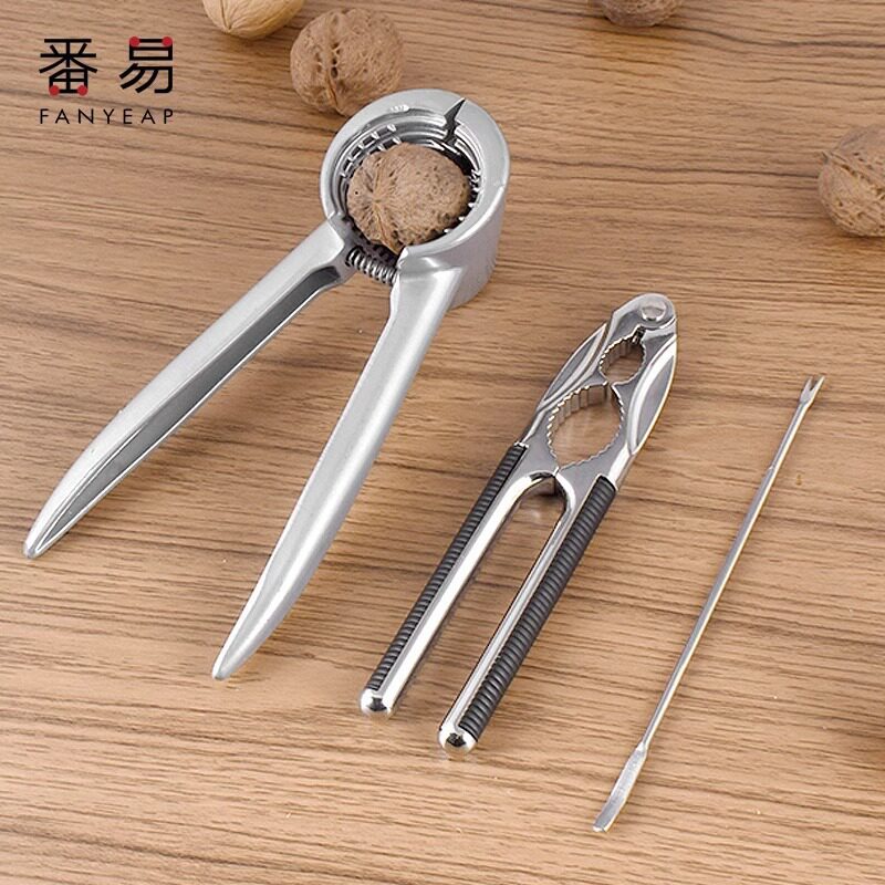 多功能加厚核桃夹子剥核桃工具剥壳器山核桃钳坚果榛子金属剥核桃
