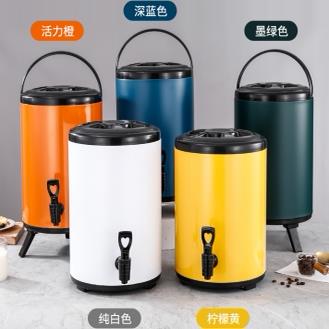 特厚不锈钢双层奶茶桶商用保温桶10升12L饮料豆浆茶桶奶茶店专用