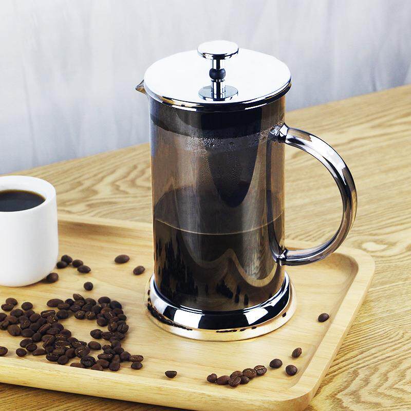 法压壶离子镀玻璃咖啡压榨壶泡茶壶冲茶器1000ML简约风
