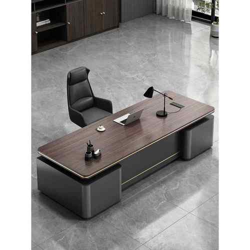 办公桌老板桌简约现代双柜移动柜办公室经理总裁办公桌椅组合班台