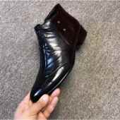 切尔端西马丁韩靴版 高帮男士 侧拉炼休闲男 202高休软闲皮新款 正品