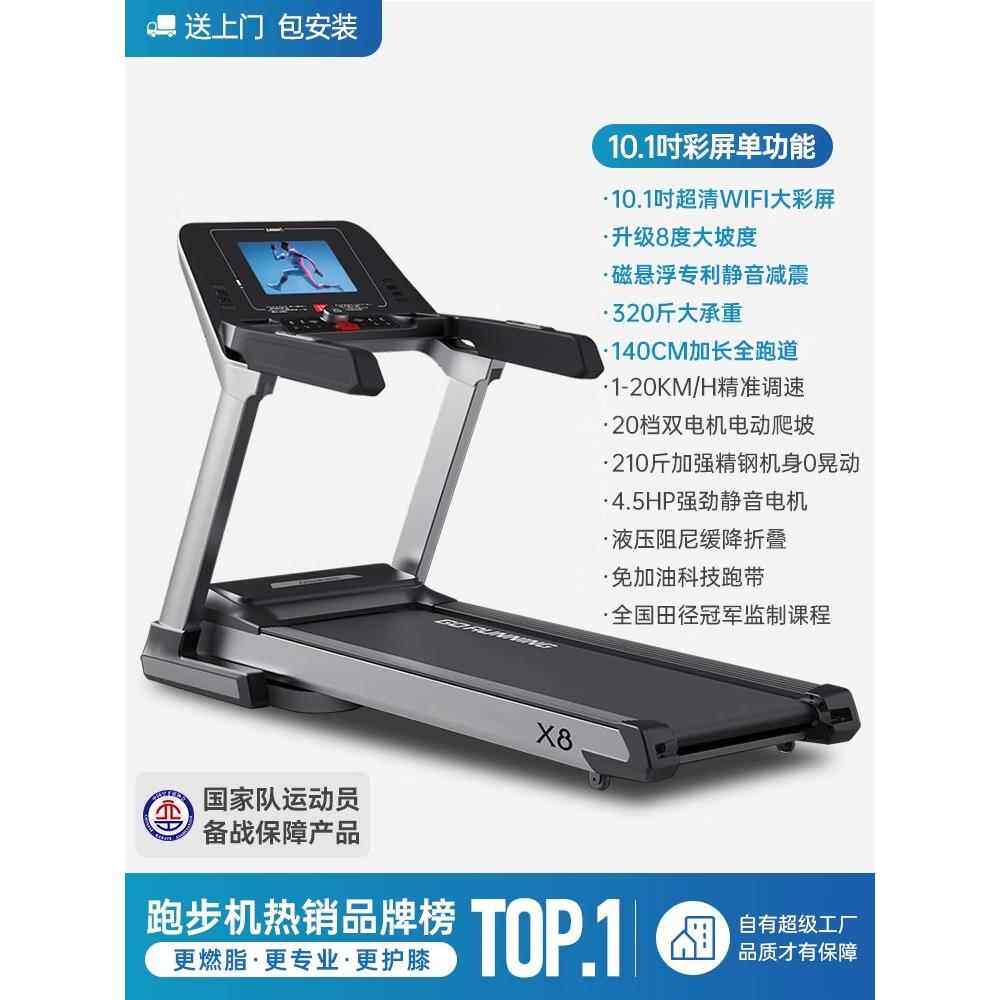 正品立久佳X8马跑拉松步机家用款爬坡叠静音折大型商用器材健身房图片