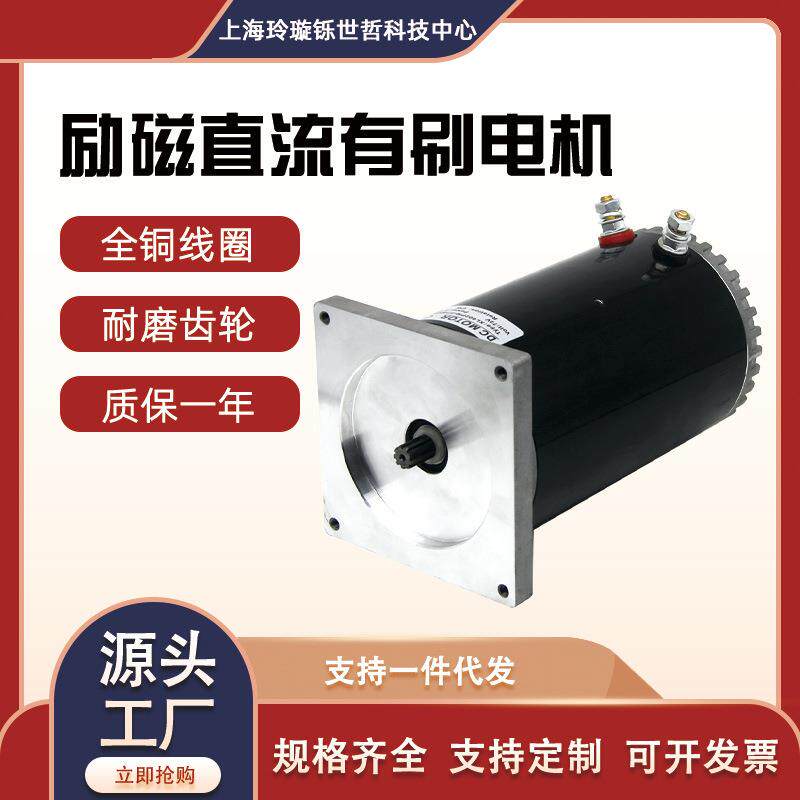 汽车尾板升降路桩液压动力单元油泵翼展车用直流有刷电机电动机