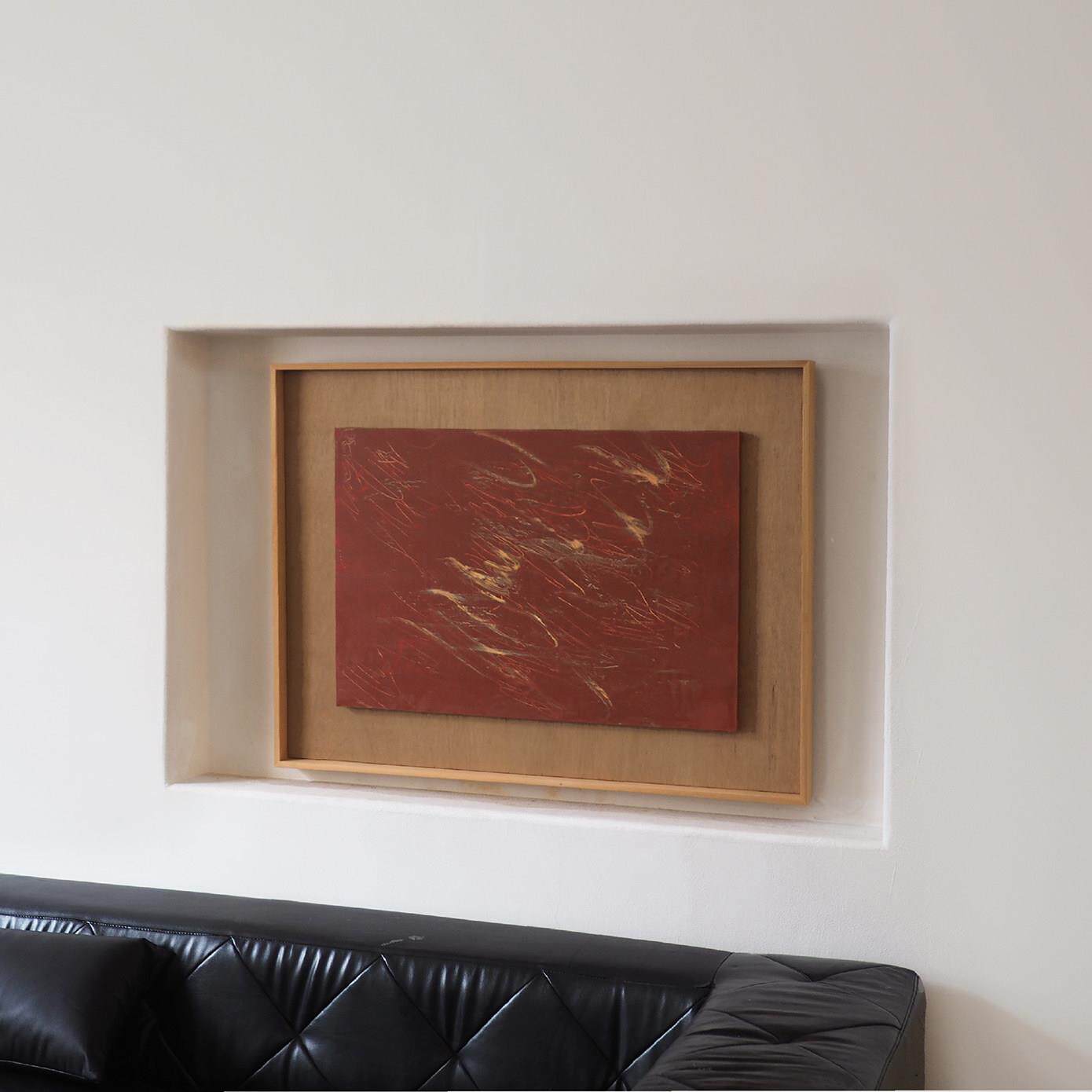 crisis art 72 艺术微喷现代暗红色抽象画挂画客厅卧室餐厅装饰画