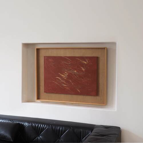 crisis art 72 艺术微喷现代暗红色抽象画挂画客厅卧室餐厅装饰画