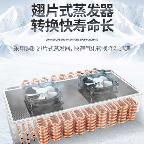 乐创商用双门展示柜餐厅食堂立式保鲜冰柜960L工程款全冷藏冰柜