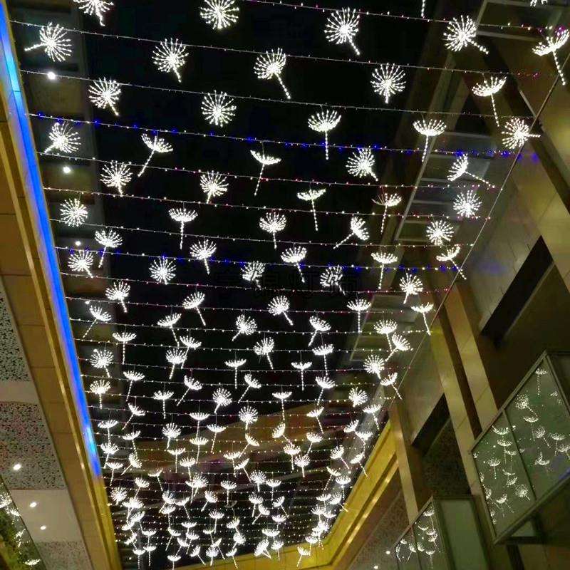 LED跨街造型灯节日亮化城市街道装饰天幕创意彩灯路灯杆图案灯