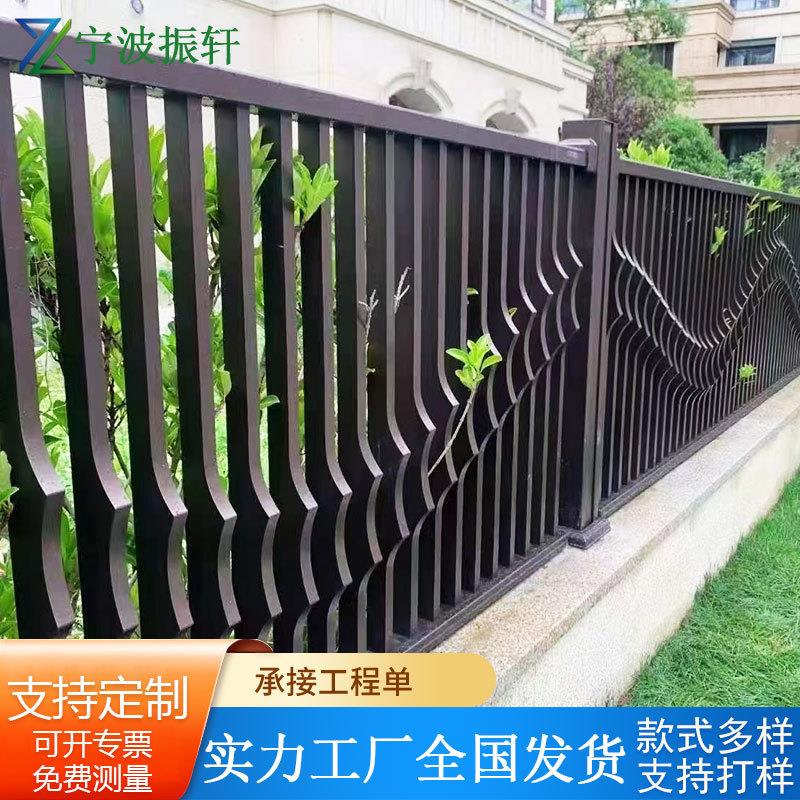 锌钢围墙护栏镀锌安全防护栏别墅铁艺厂区围栏小区庭院防攀爬栏杆